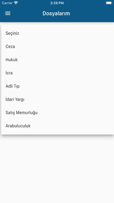 Screenshot di e-Adalet Vatandaş
