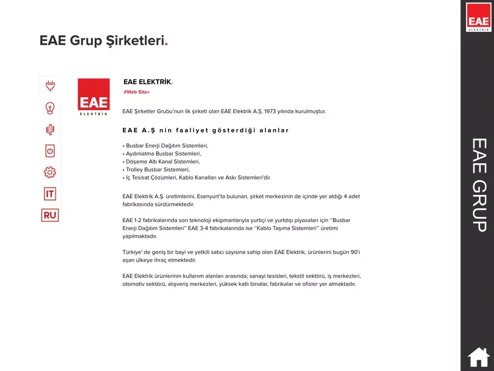 EAE Elektrik iPad  Ekran Görüntüleri