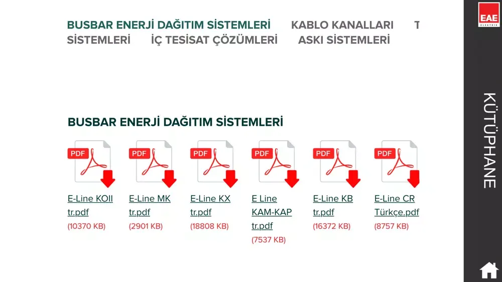 EAE Elektrik Ekran Görüntüleri