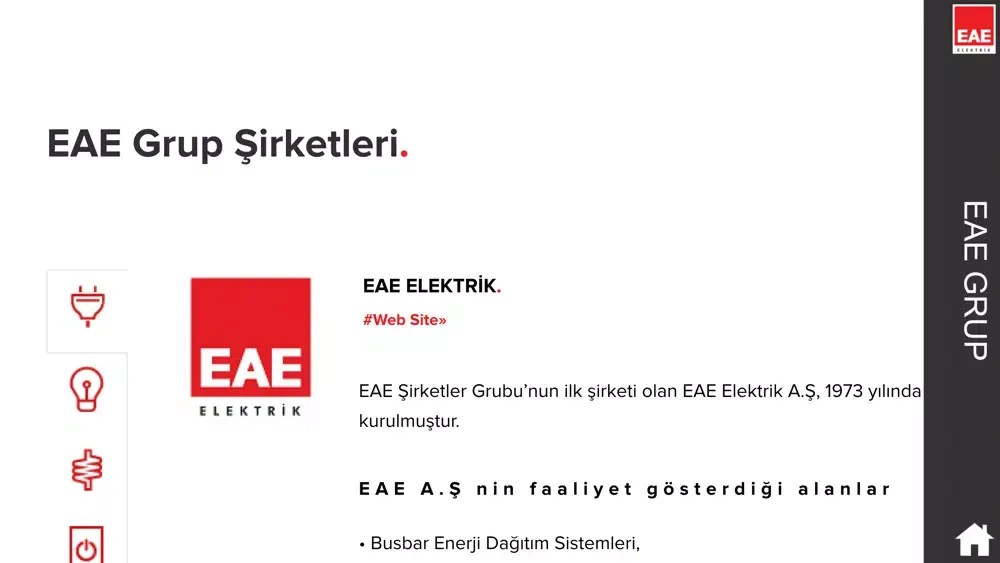 EAE Elektrik Ekran Görüntüleri