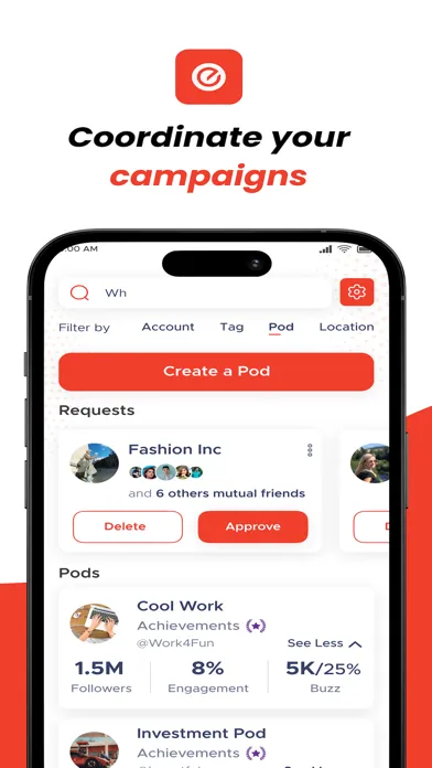 Captures d'écran de EAFTOS - Influencer Analytics