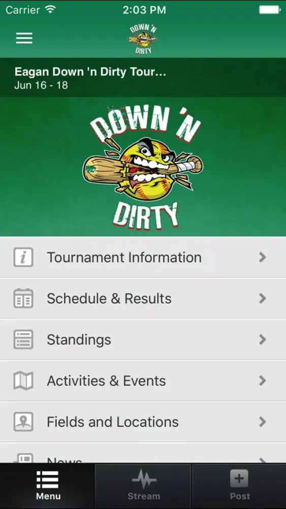 Ảnh chụp màn hình của Eagan Down n Dirty Tourney