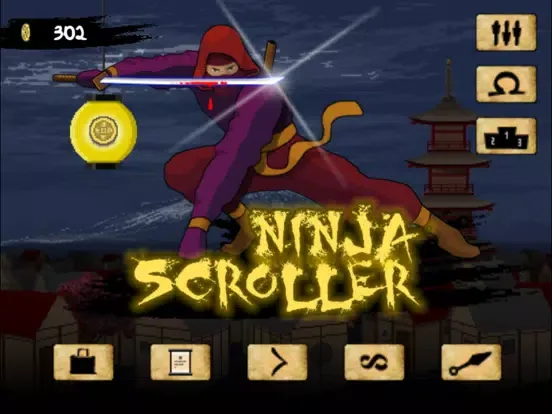 Ninja Scroller: The Awakening iPad  Screenshots