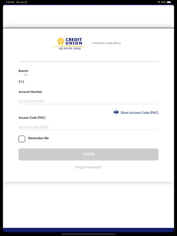 Eagle River Credit Union iPad  স্ক্রিনশট
