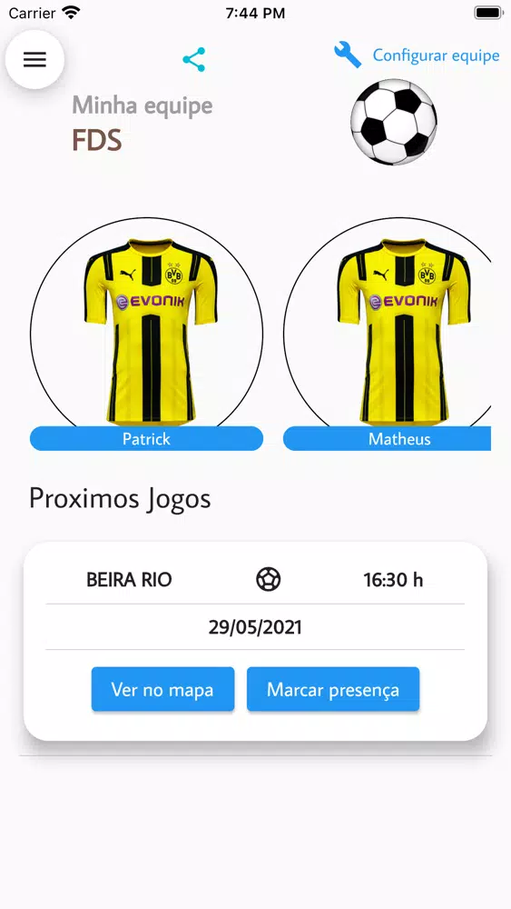 Tangkapan layar Vem pro fut