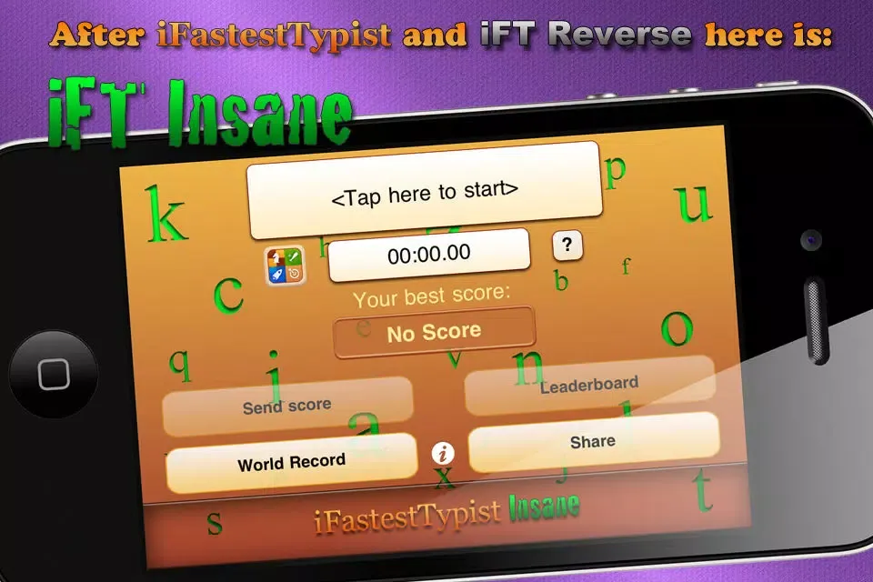 Captures d'écran de iFastestTypist Insane
