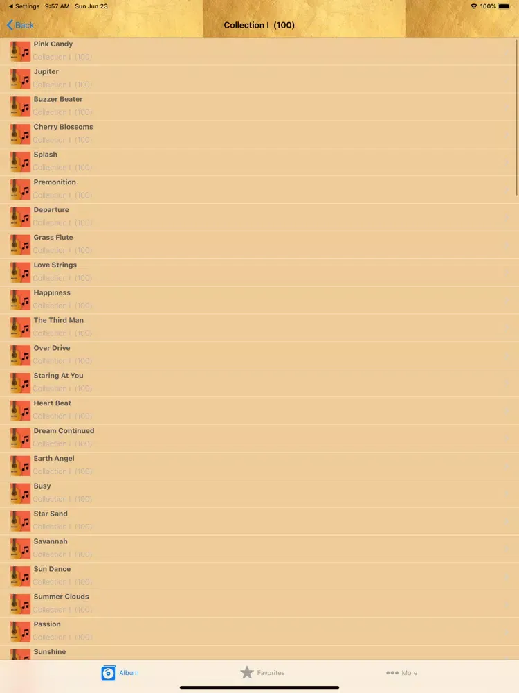 ภาพหน้าจอของ Guitar Music Collections iPad 