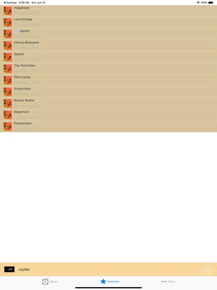 ภาพหน้าจอของ Guitar Music Collections iPad 