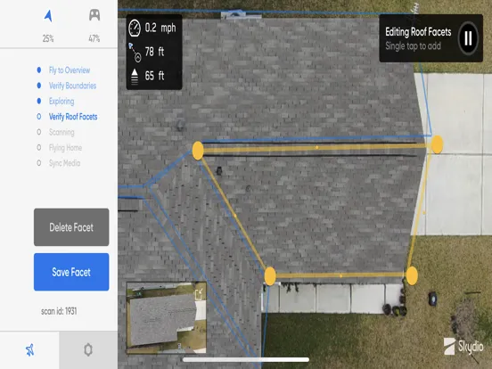 Capturas de pantalla de EagleView Drone iPad 