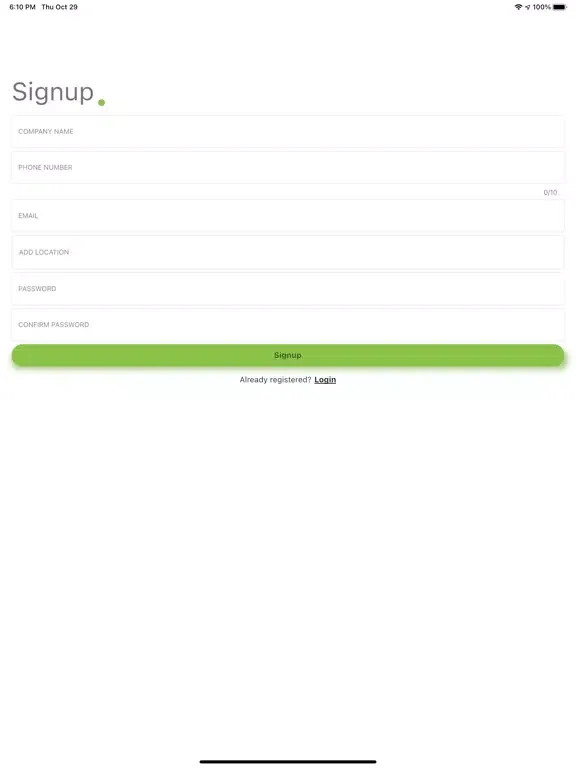 Capturas de pantalla de MoverUp for business iPad 