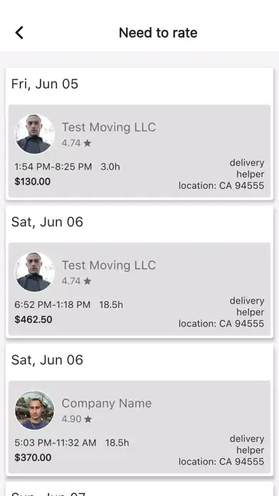 MoverUp for movers Ekran Görüntüleri