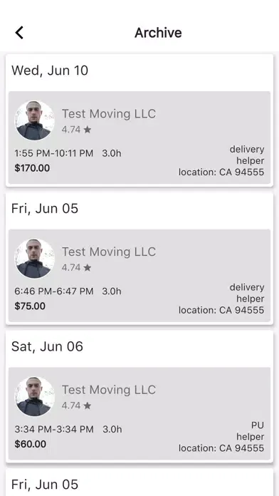 MoverUp for movers Ekran Görüntüleri