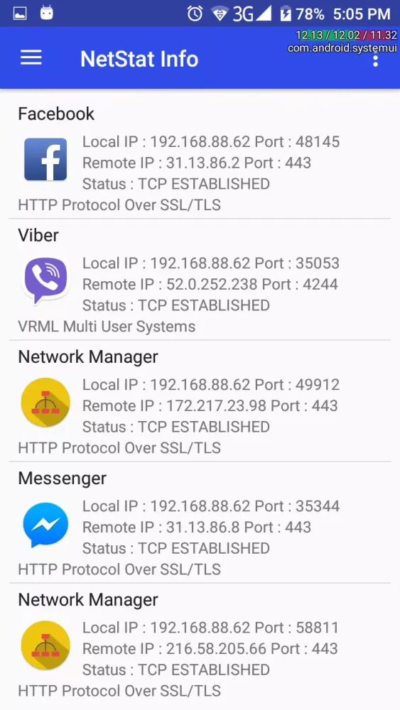 Network Manager Screenshots