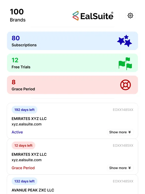 EalSuite - Partner Console iPad  Ekran Görüntüleri