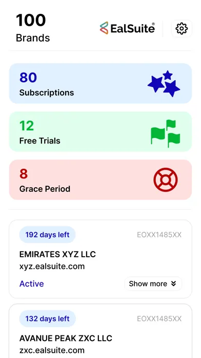 EalSuite - Partner Console Ekran Görüntüleri