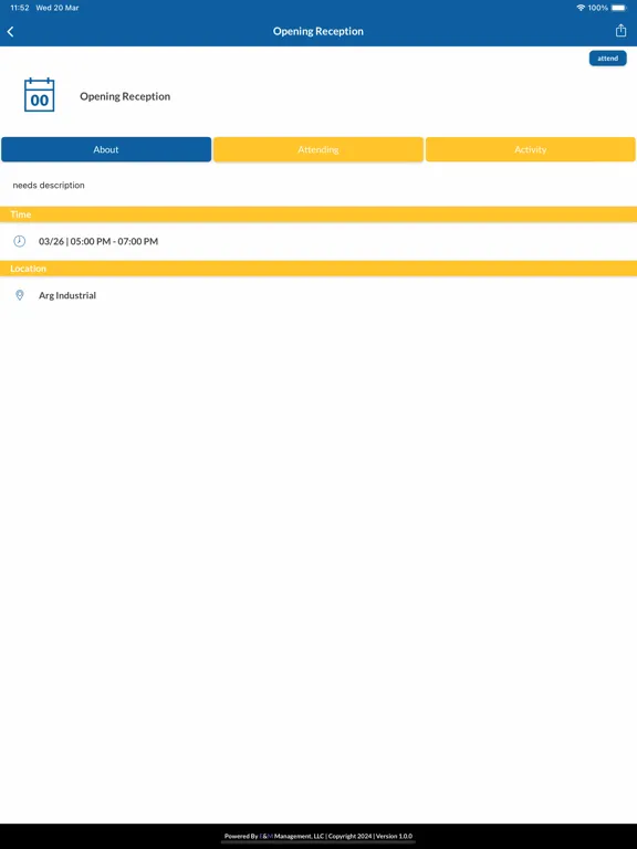 AMA Convention iPad  Screenshots