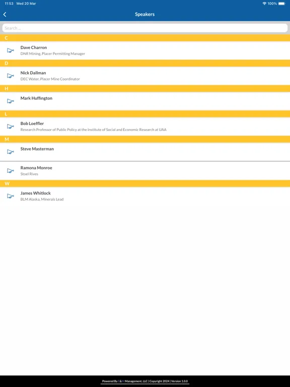 AMA Convention iPad  Screenshots