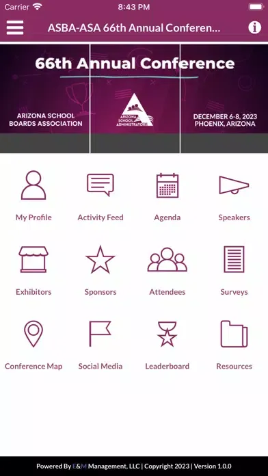 ASBA-ASA Annual Conference Screenshots