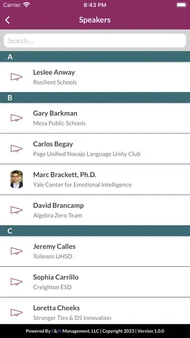 ASBA-ASA Annual Conference Screenshots