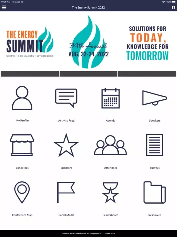 The Energy Summit iPad  Ekran Görüntüleri