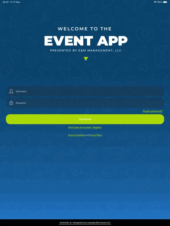 E&M Event iPad  Ekran Görüntüleri