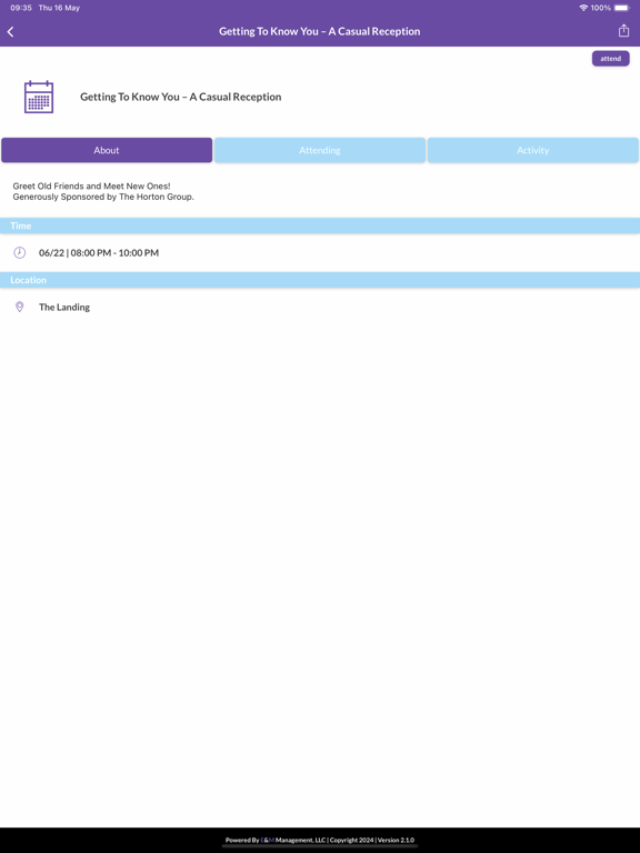 NARTS Conference iPad  Screenshots