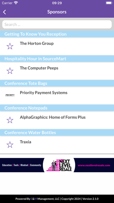 NARTS Conference Screenshots