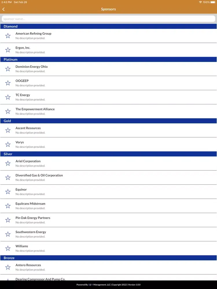 OOGA Annual Meeting iPad 應用截圖