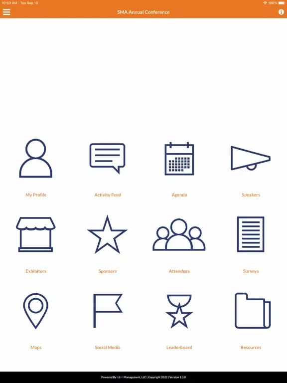 Capturas de pantalla de SMA Annual Conference iPad 