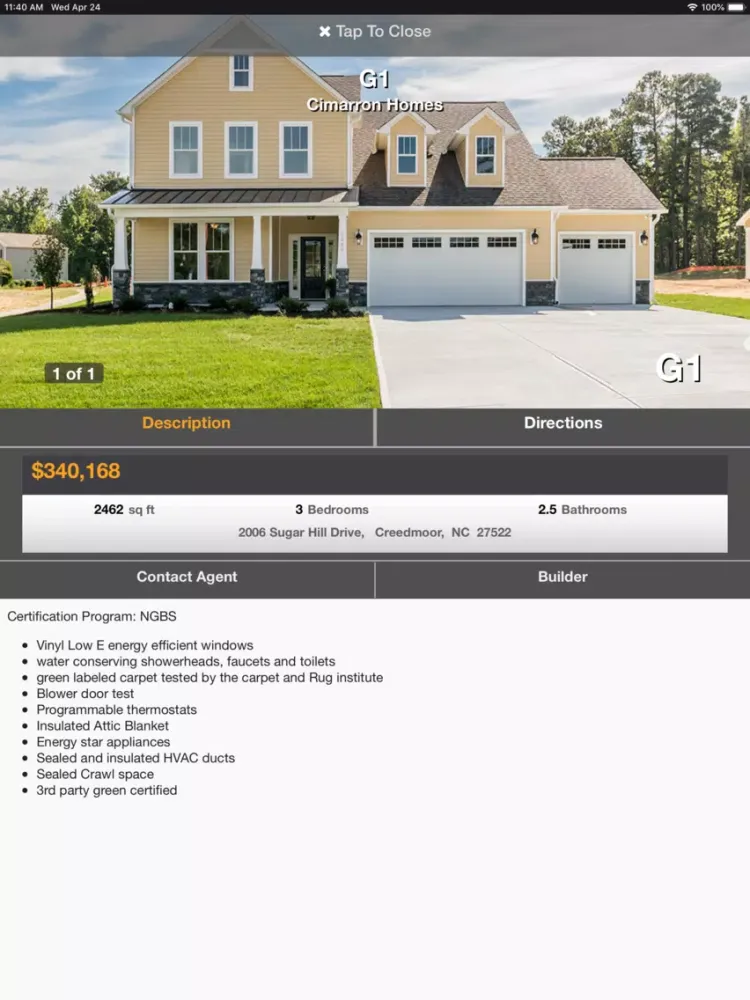 Spring Green Home Tour iPad 应用截图