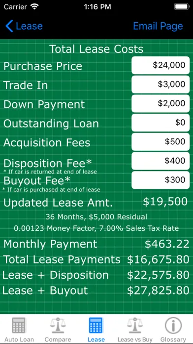 Capturas de pantalla de Car Calc Pro