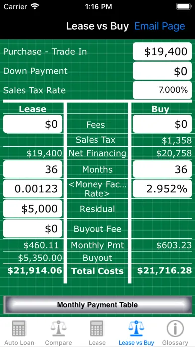 Capturas de pantalla de Car Calc Pro