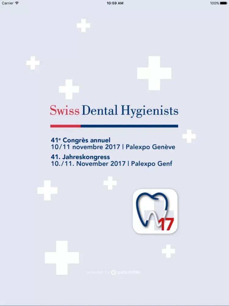 Zrzuty ekranu Swiss Dental Hygienists 2017 iPad 