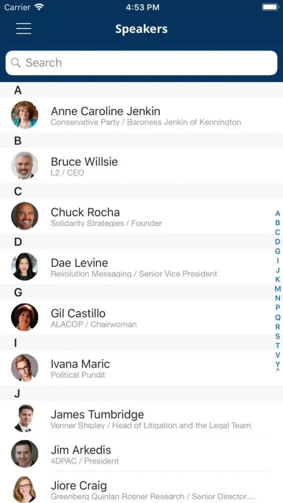 Screenshot di EAPC Conference