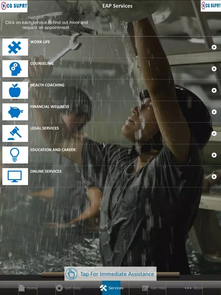 CG SUPRT iPad Screenshots