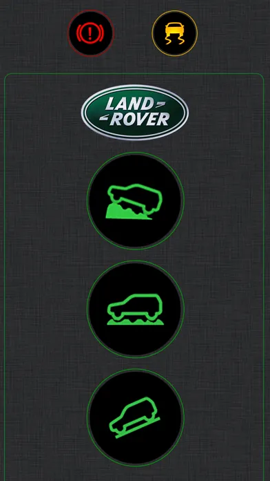 ภาพหน้าจอของ Land Rover Warning Lights Info