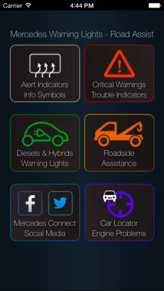 App for Mercedes Cars - Mercedes Warning Lights & Road Assistance - Car Locator应用截图