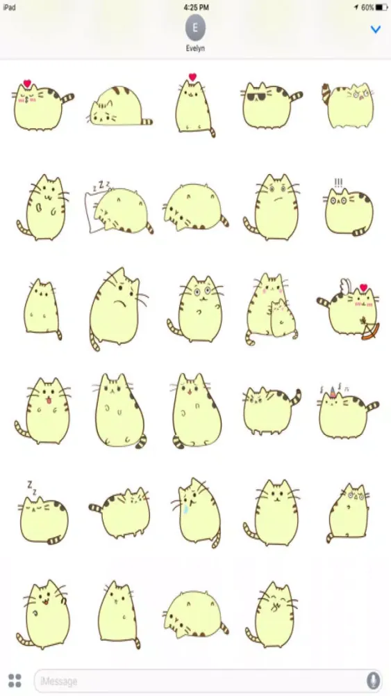 Capturas de tela do Kitty Cat Emoji Stickers