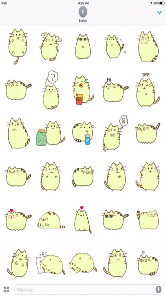 Capturas de tela do Kitty Cat Emoji Stickers
