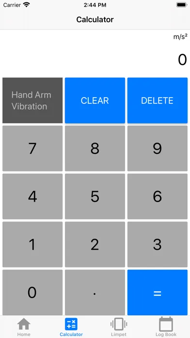 Tangkapan skrin HAV Calculator