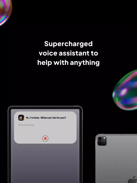 ภาพหน้าจอของ Dolo: AI Voice Assistant iPad 