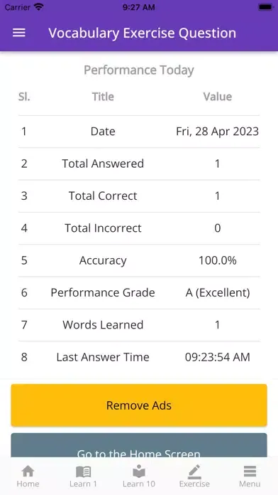 MBA Admission Vocabulary Ekran Görüntüleri