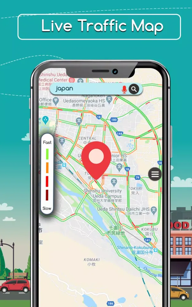 Captures d'écran de GPS Live Navigation-Earth Maps