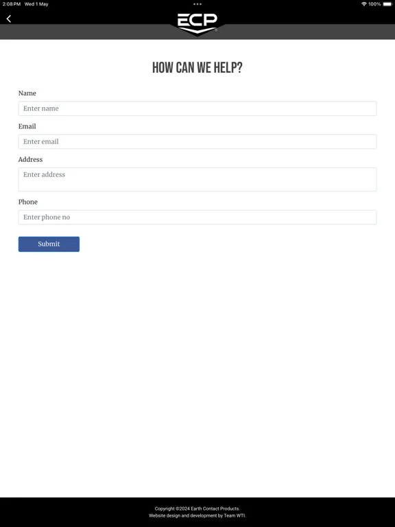 Capturas de tela do Earth Contact Products iPad 