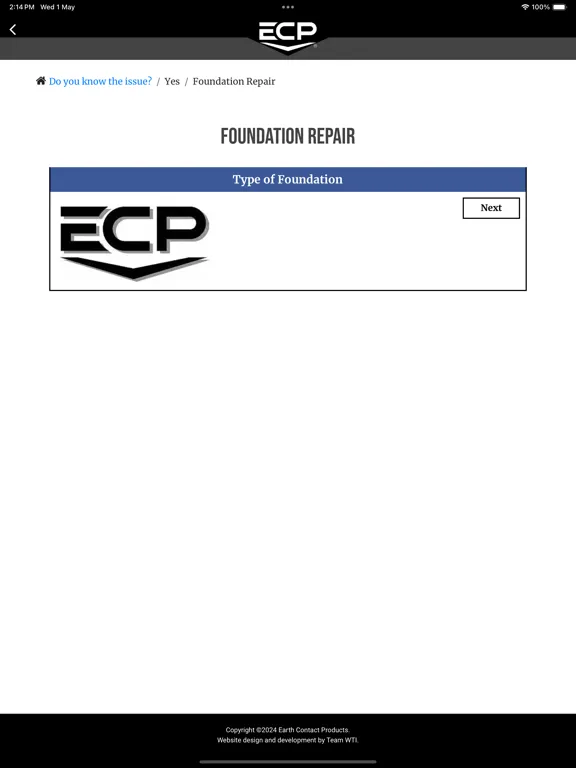 Capturas de tela do Earth Contact Products iPad 