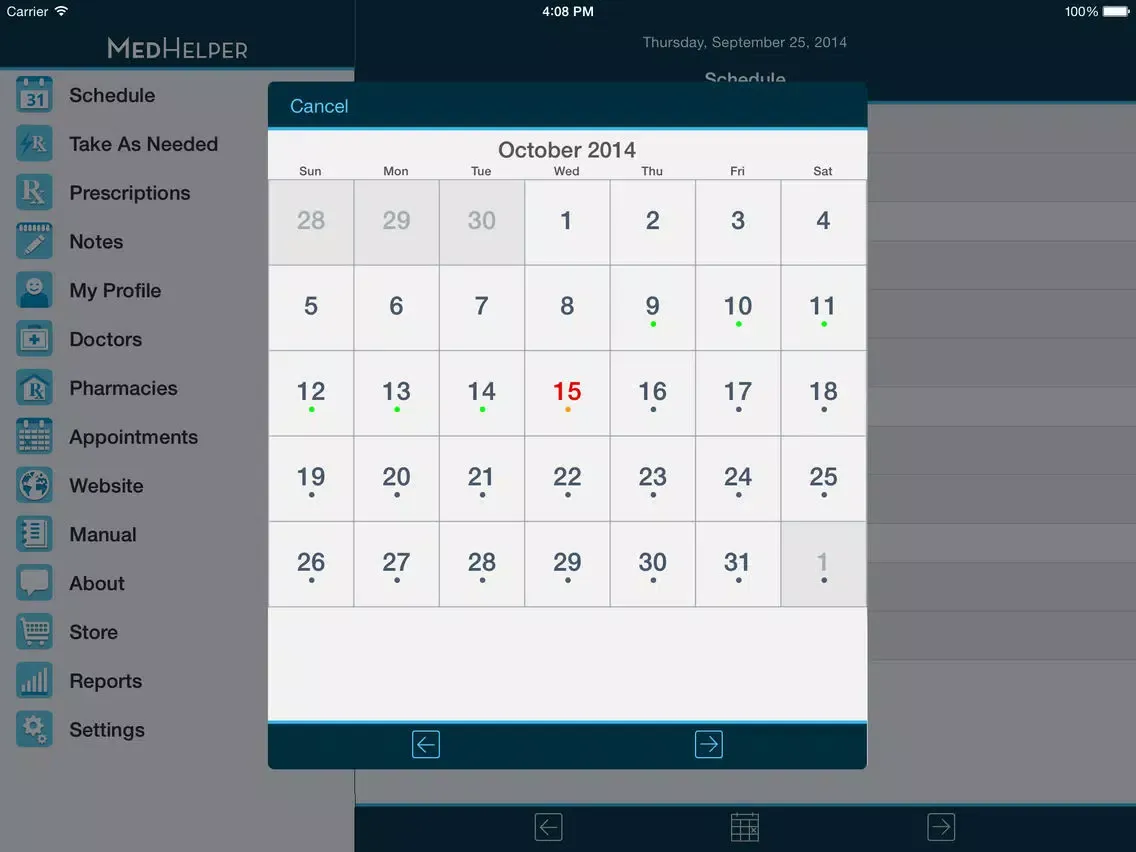 Capturas de pantalla de Med Helper – Pill Reminder and Medication Tracker iPad 