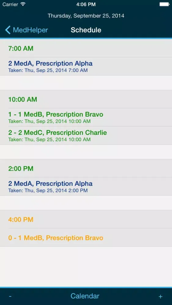 Capturas de pantalla de Med Helper – Pill Reminder and Medication Tracker