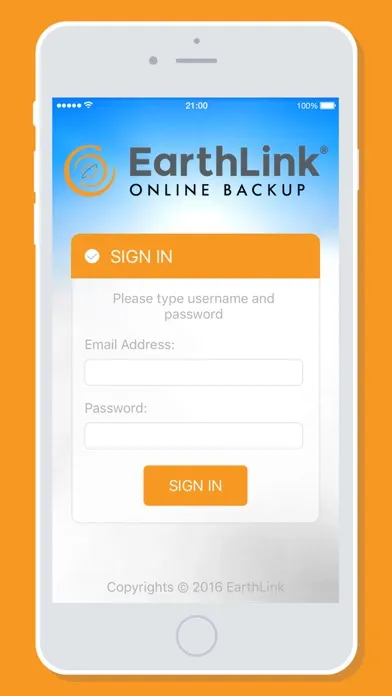 Скриншоты EarthLink Online Backup