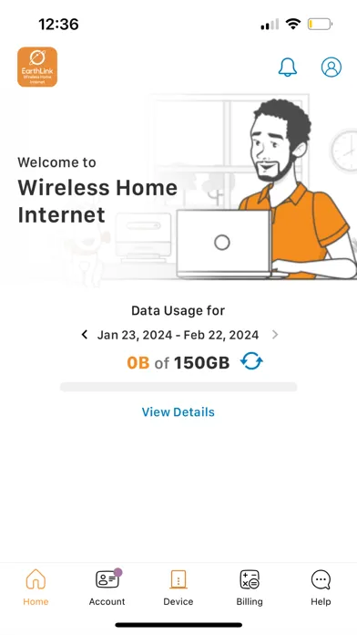 EarthLink Wireless Home स्क्रीनशॉट