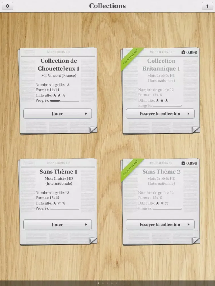 Mots Croisés HD iPad  স্ক্রিনশট